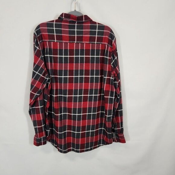 Weatherproof Vintage Men's Plaid Button Down Shirt in Red and Black -‎ Size XL - Picture 3 of 6